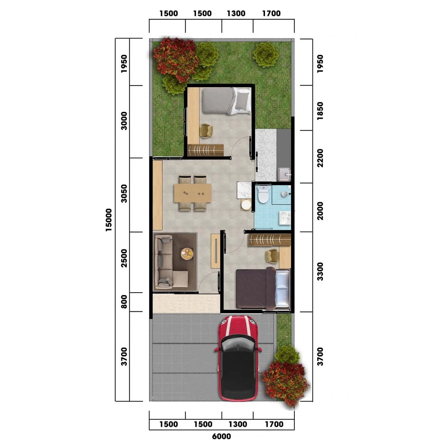 Tipe C 45-90 Cluster Garnet – Permata Cimanggis Depok (2)