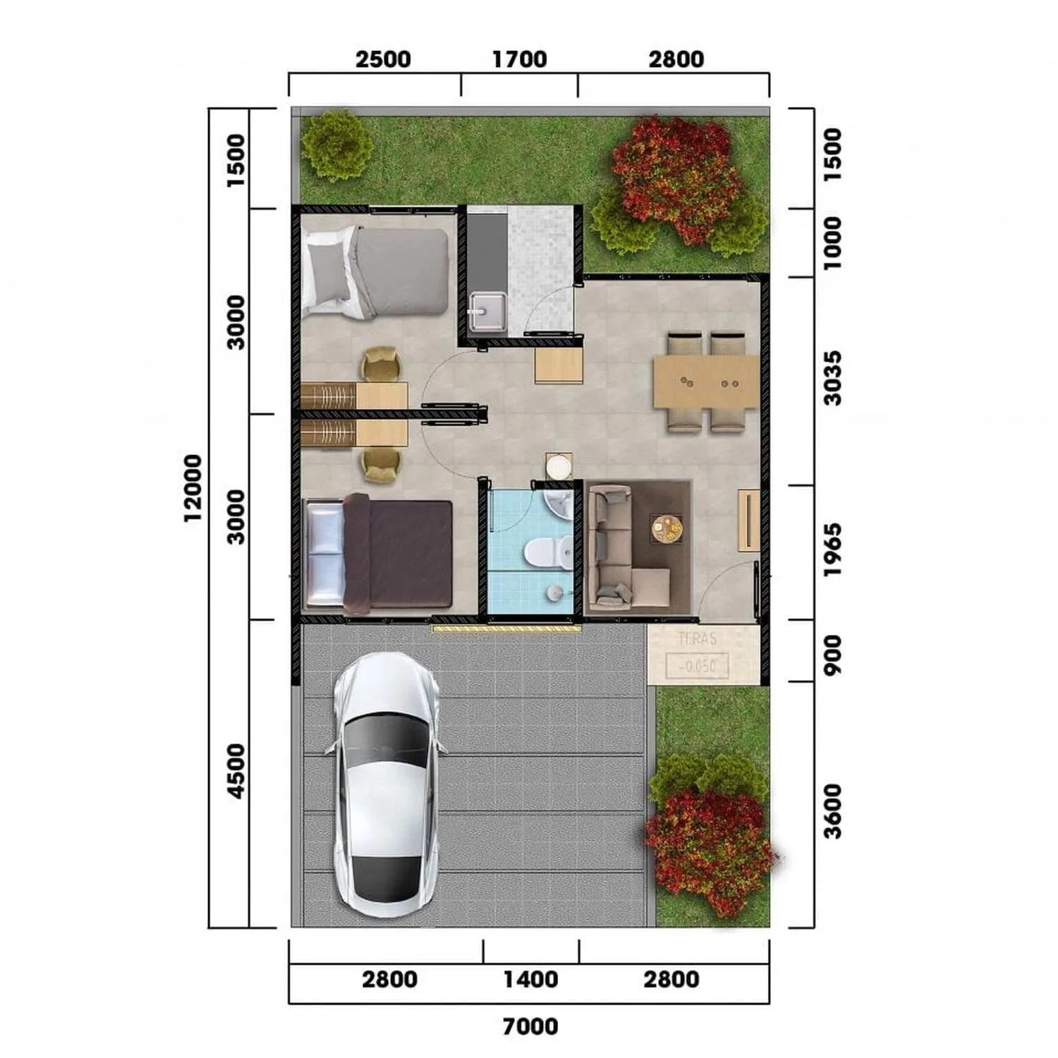 Tipe E 36-84 Cluster Garnet – Permata Cimanggis Depok (2)